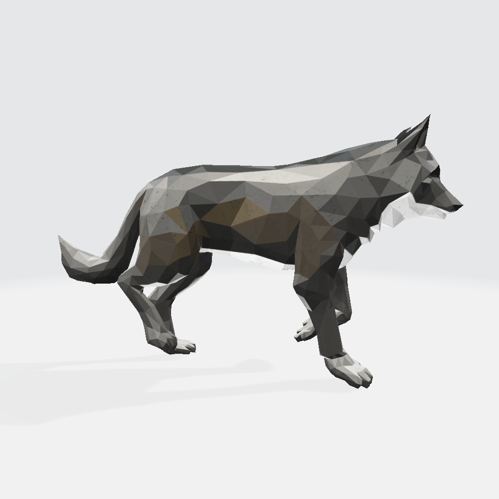 Wolf pack - Low Poly