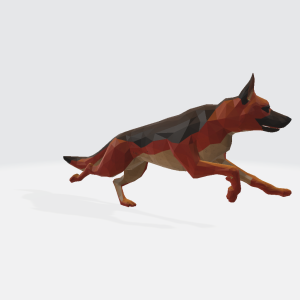 Dog-low poly