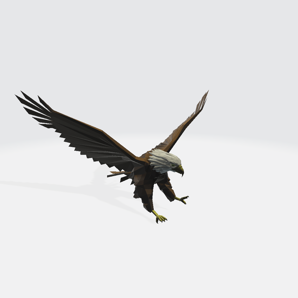 Eagle Landing - low poly