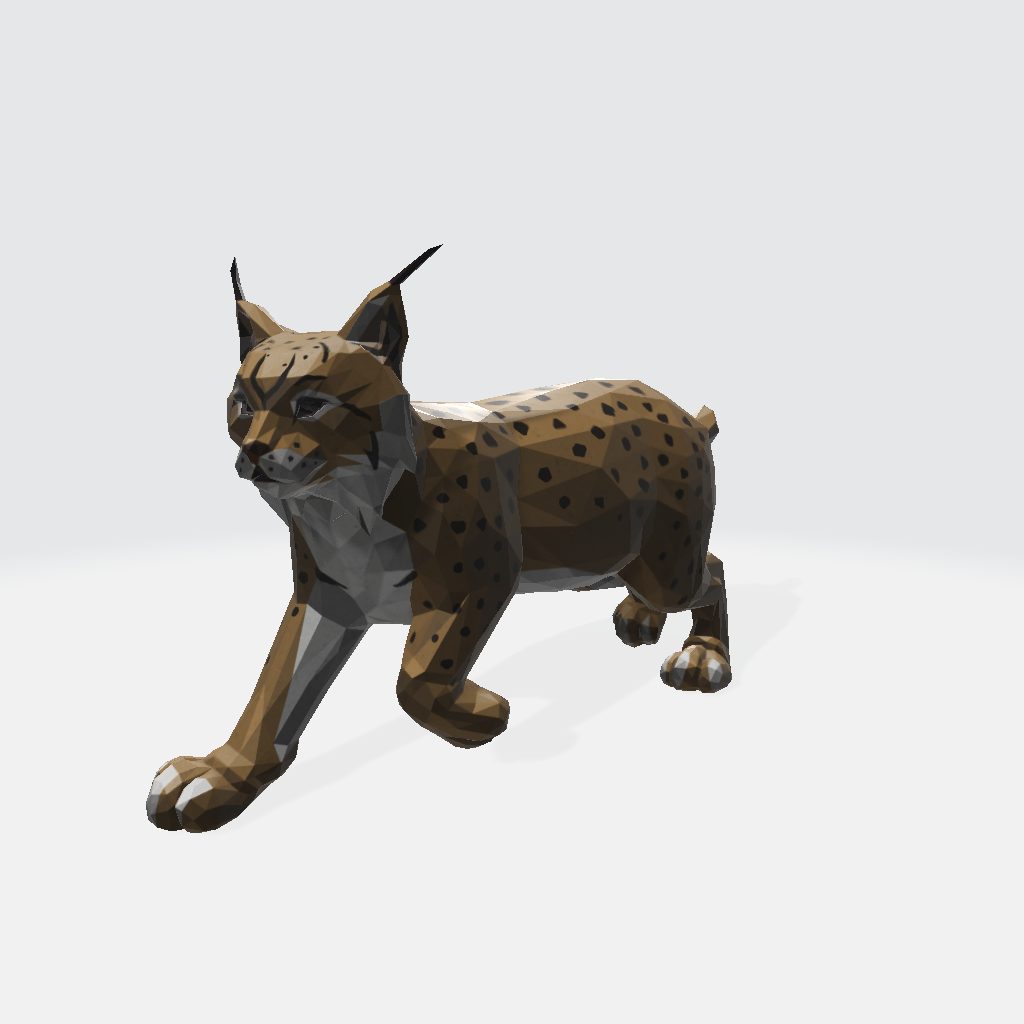 Lynx - low poly