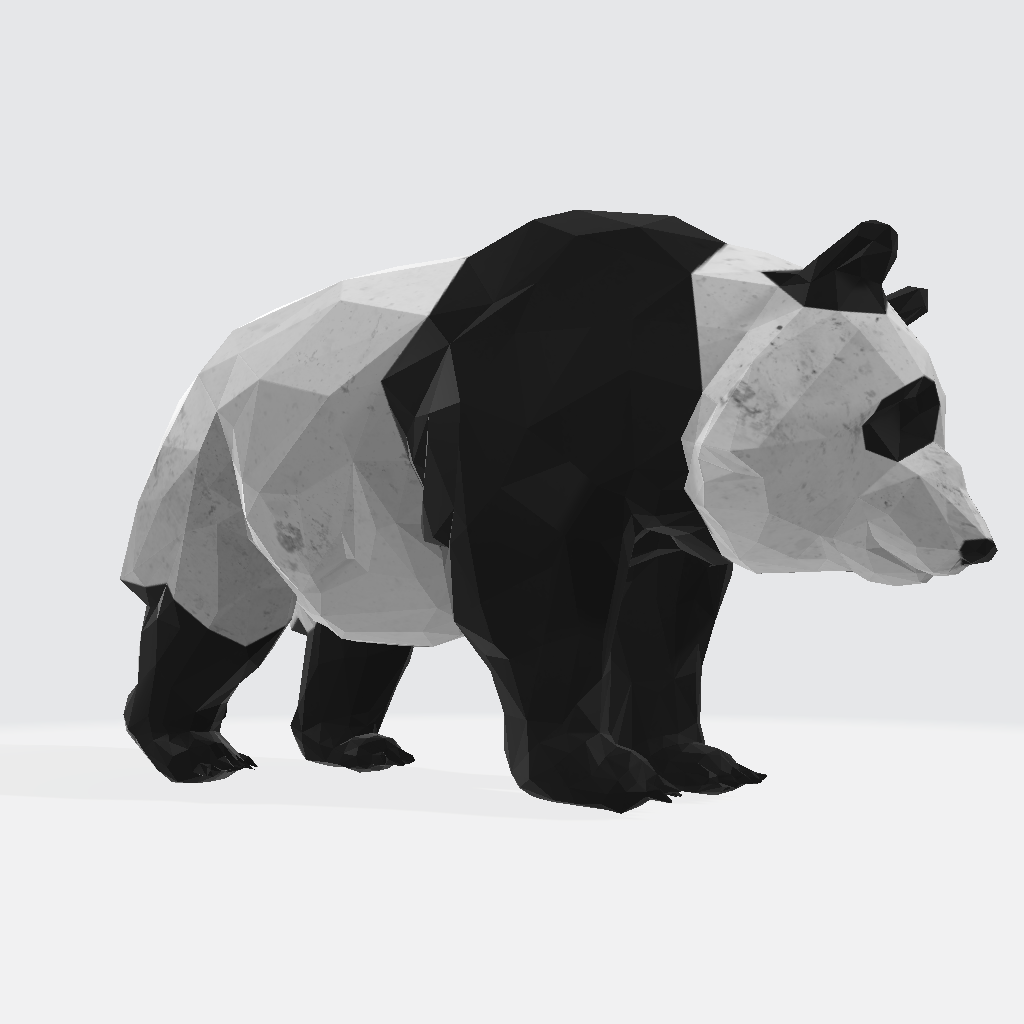 Panda - low poly