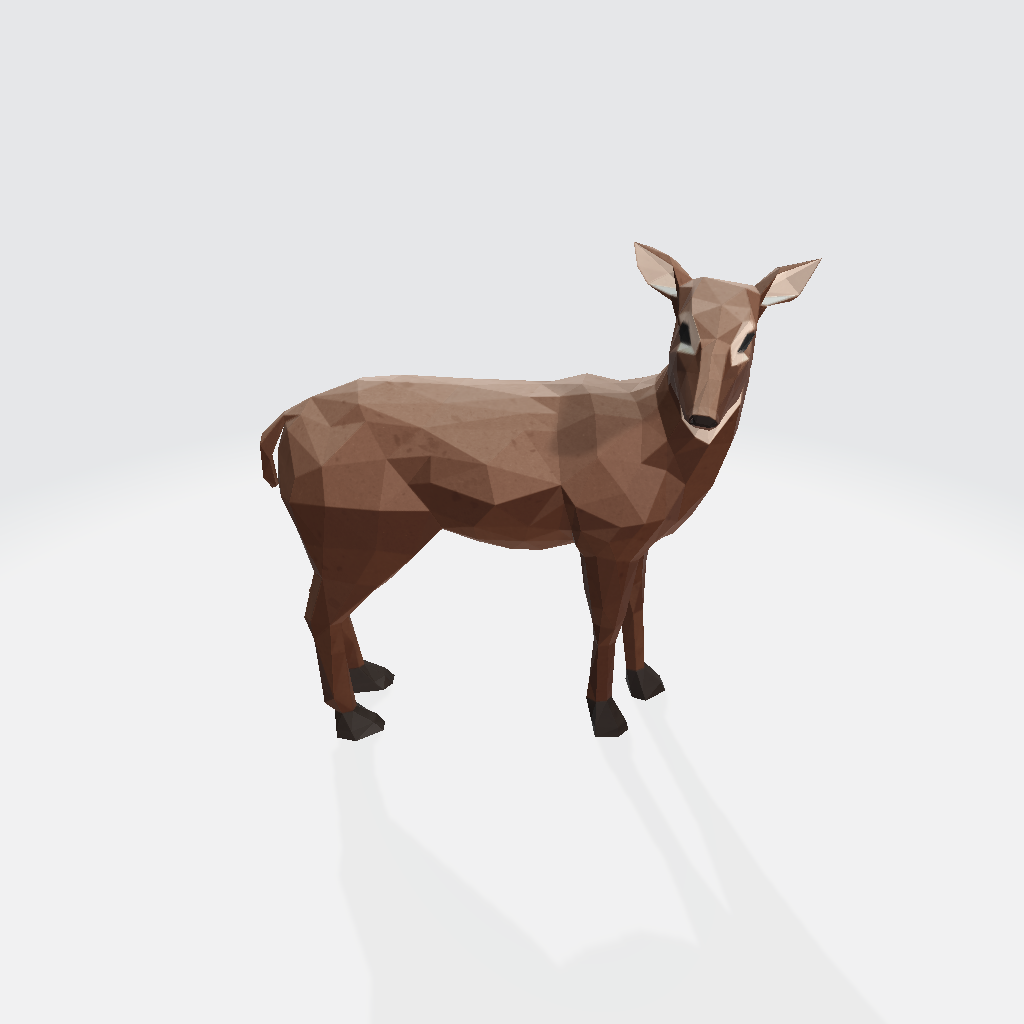 Reindeer - low poly