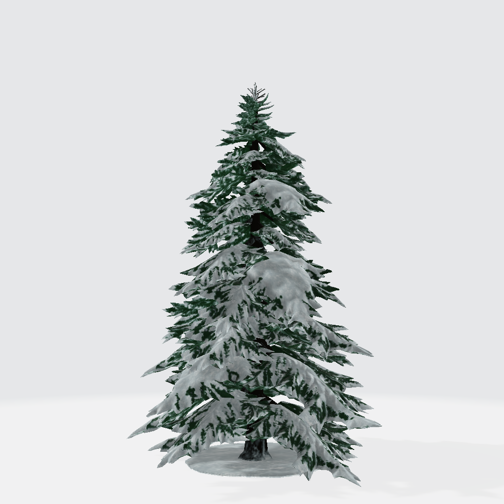 Snowy Pine Tree