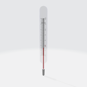 Glass Thermometer 3D Model