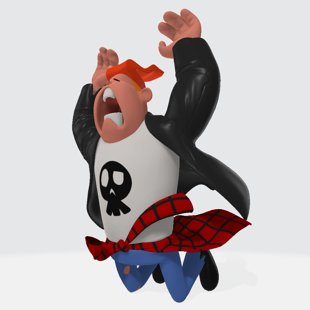 Grunge Character 3D Model