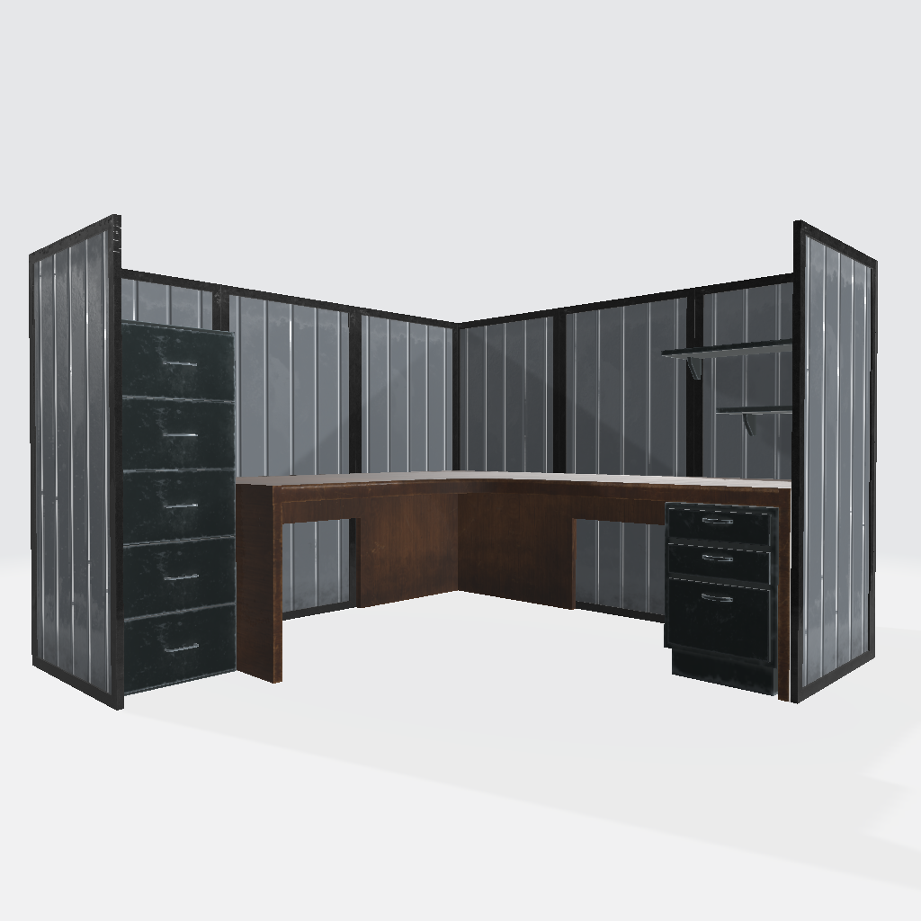 Office Desk 3D Model