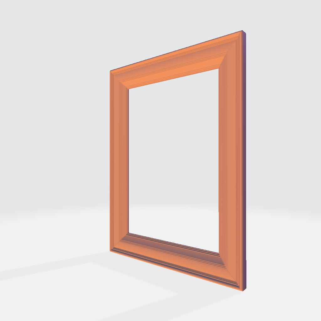 Blank Picture Frame 3D Model