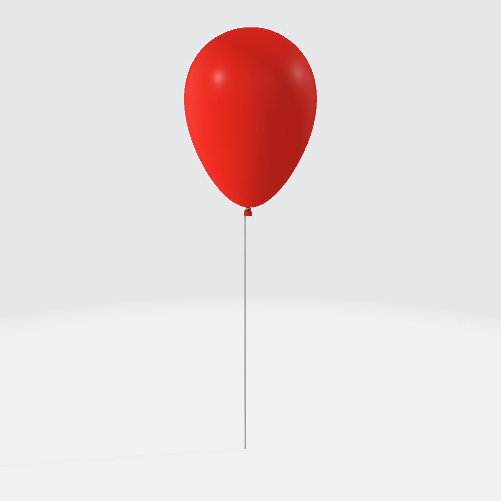 Red Balloon 3D Model