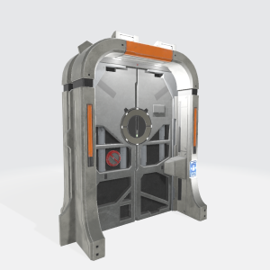 Sci-Fi Door 3D Model