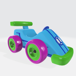 Toy Mini Race Car 3D Model