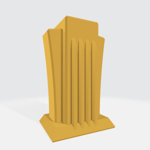 Trophy Base - Art Deco 3D Model