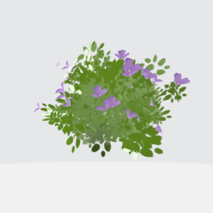 Bush with Flowers