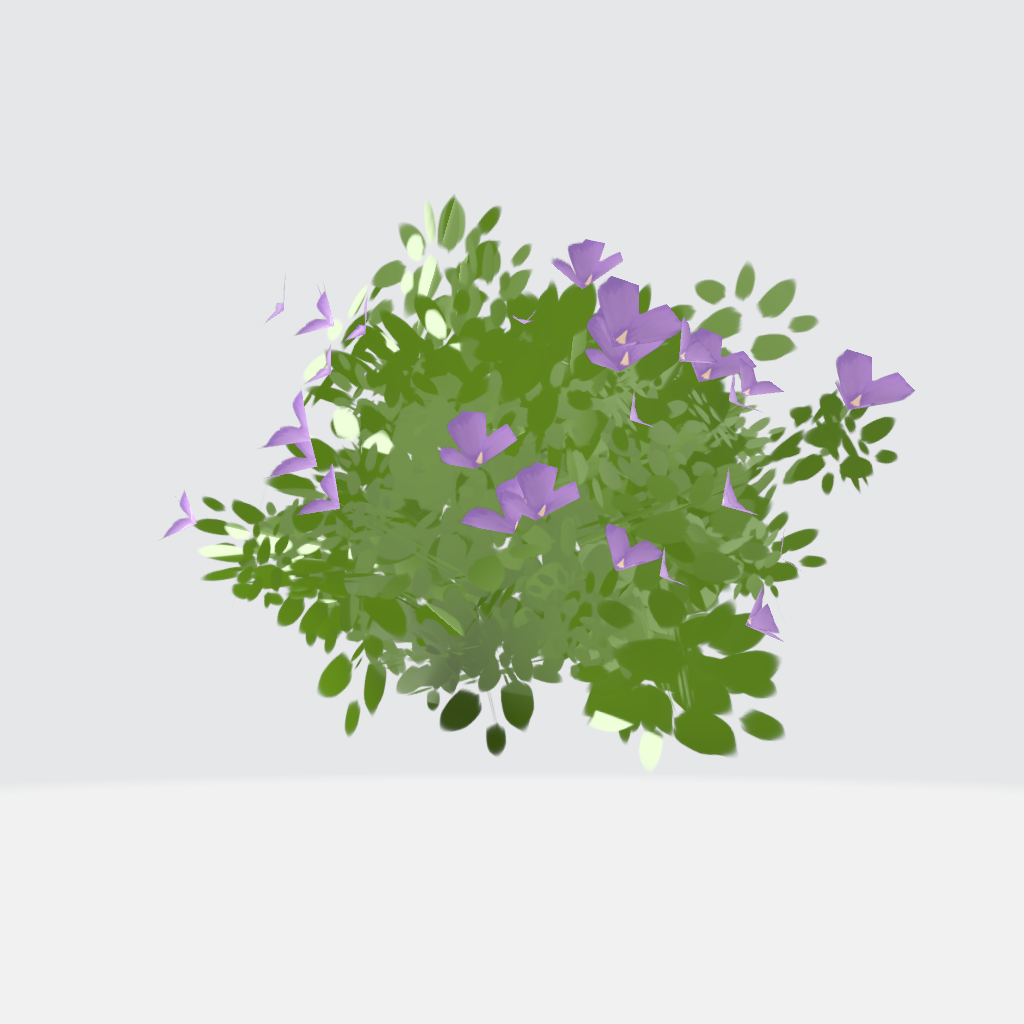 Bush with Flowers