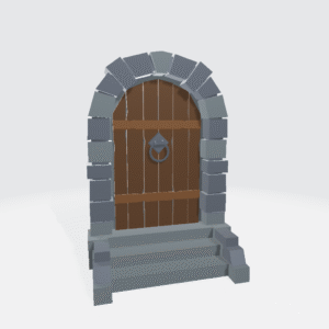 Door Round Low Poly