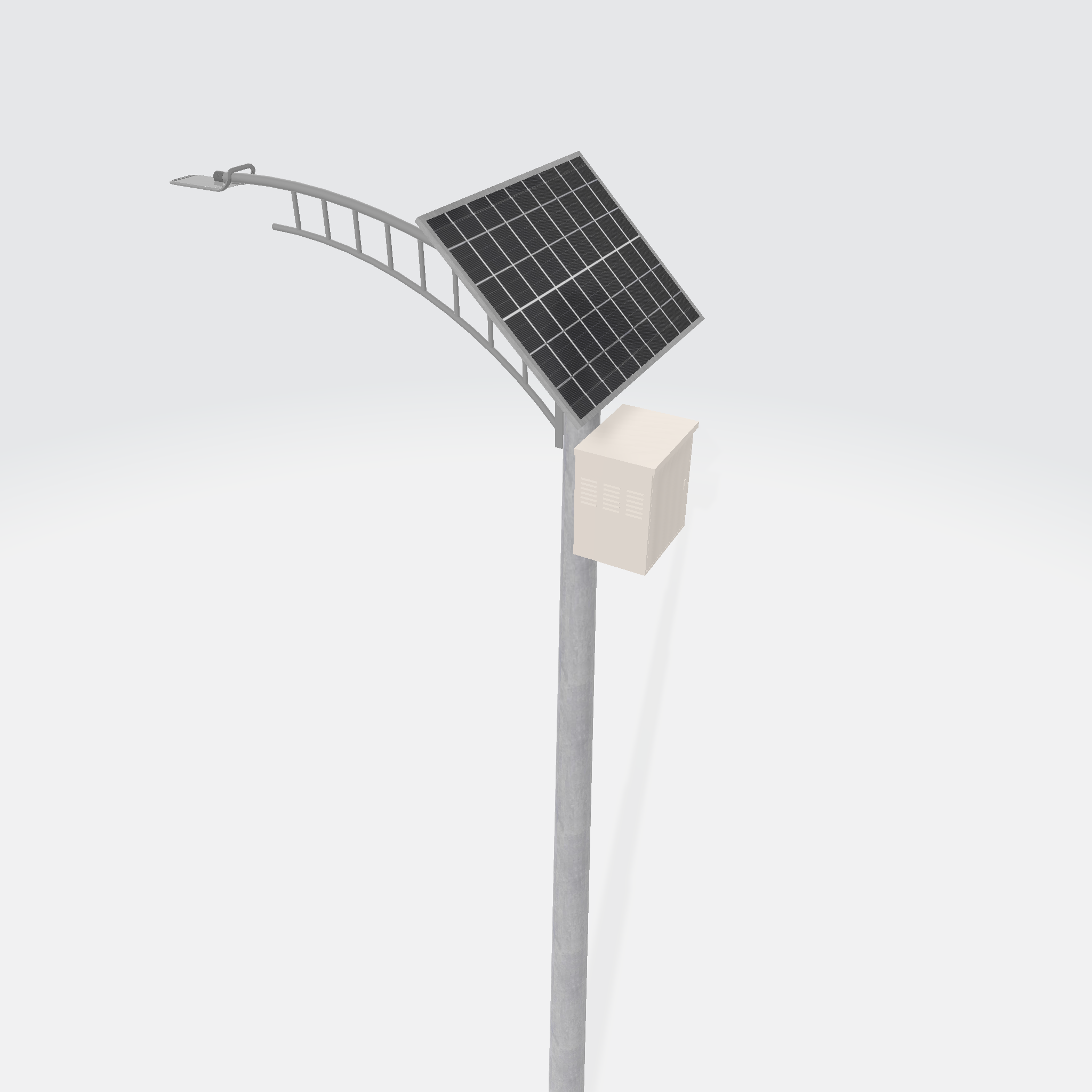 Solar Street Light 3D Model