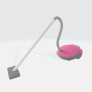 Pink Vacuum Cleaner 3D Model