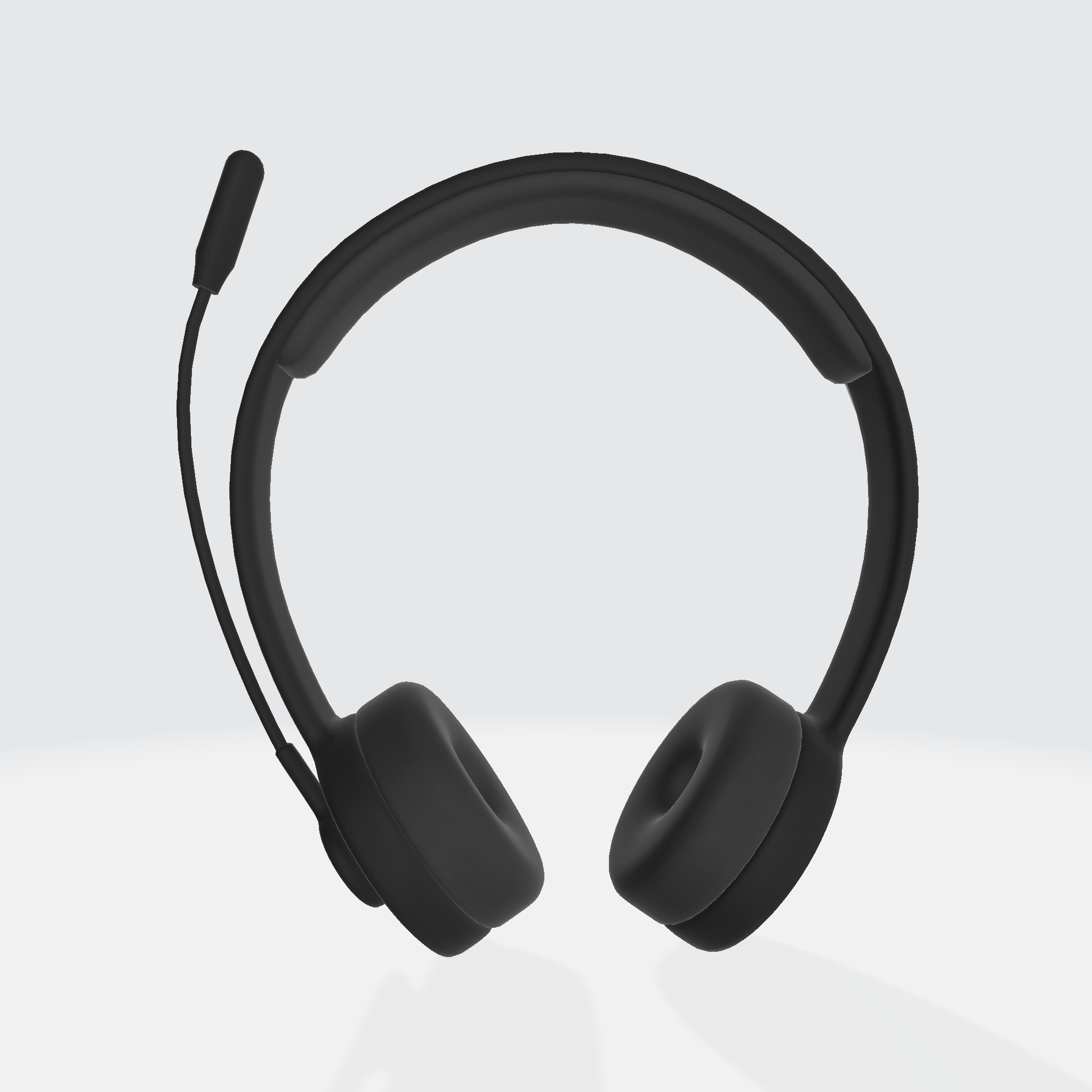 Headphones with Microphone 3D Model