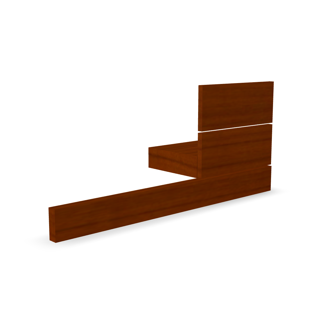Wooden Blocks Set 3D Model