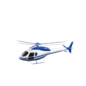 Blue Hawk Helicopter 3D Model