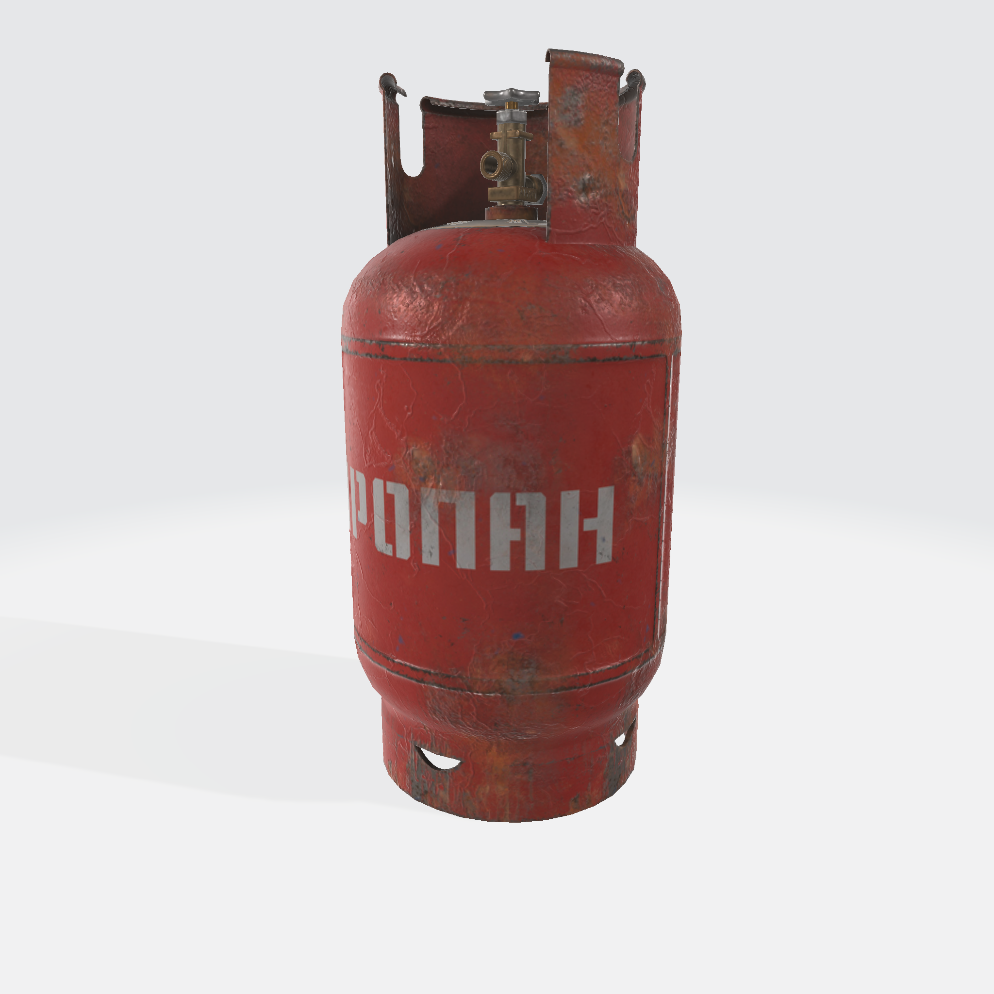 Old Gas Cylinder 3D Model