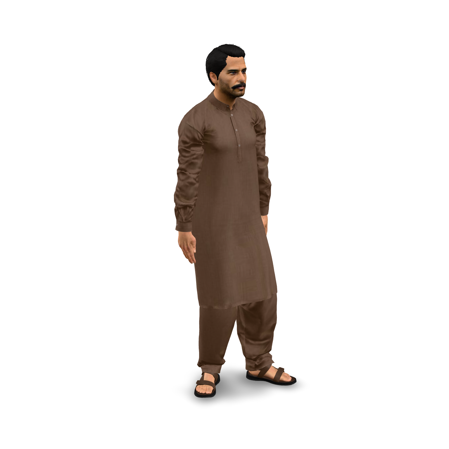 Pakistani Man Rigged 3D Model