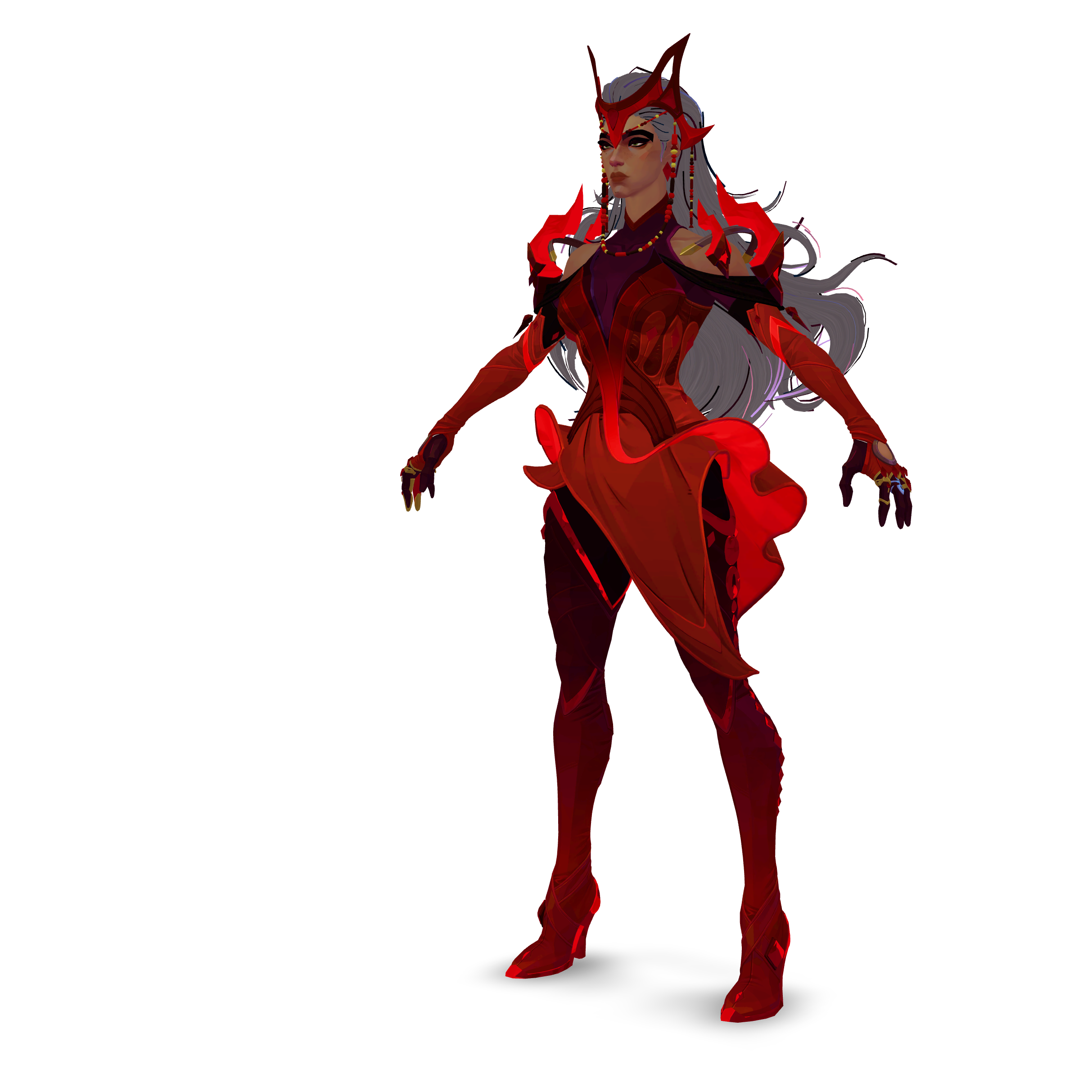 Crimson Sorceress 3D Model