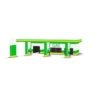 Gas Station 3D Model