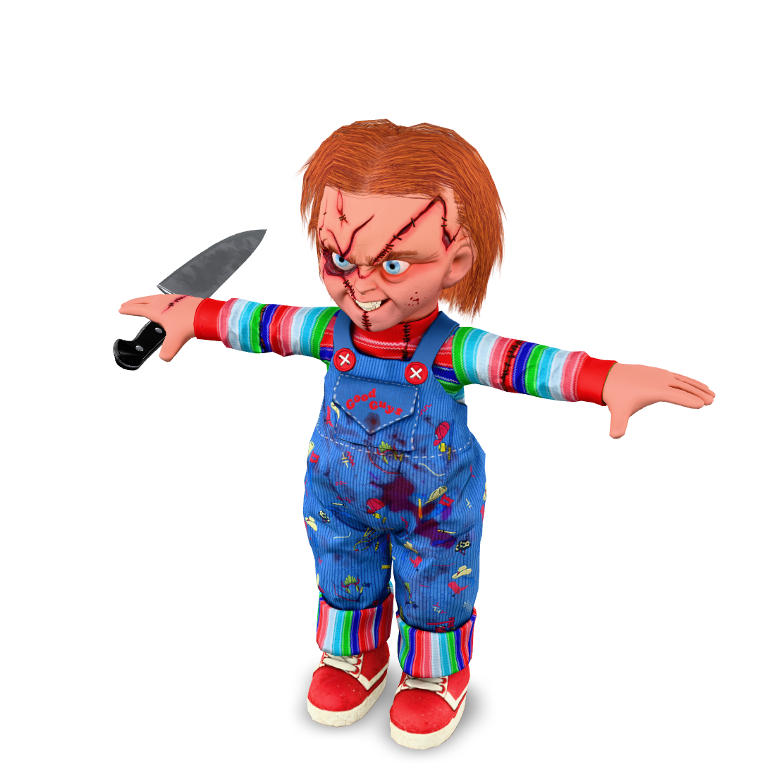 Chucky Doll Rig 3D Model