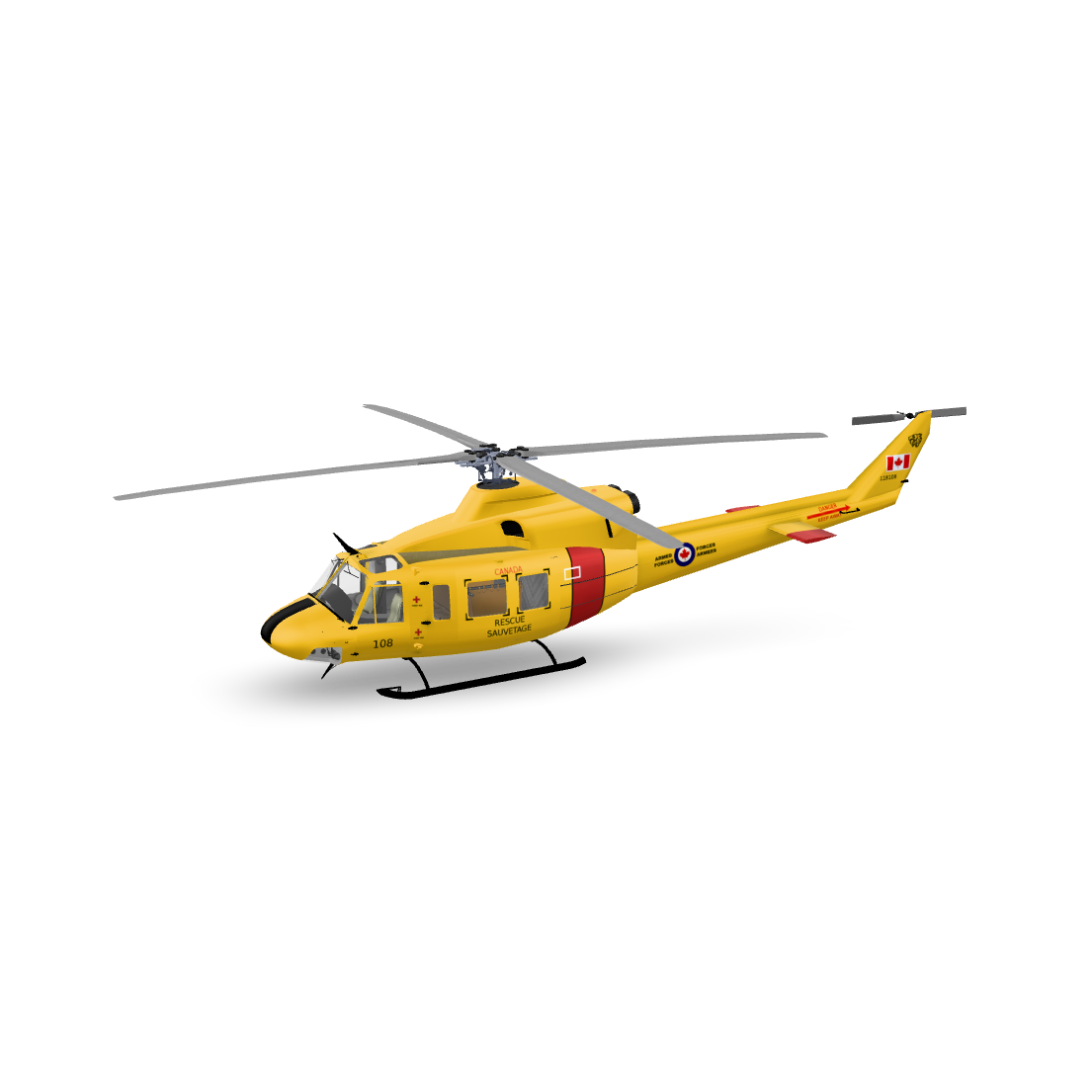 Rescue Chopper 3D Model