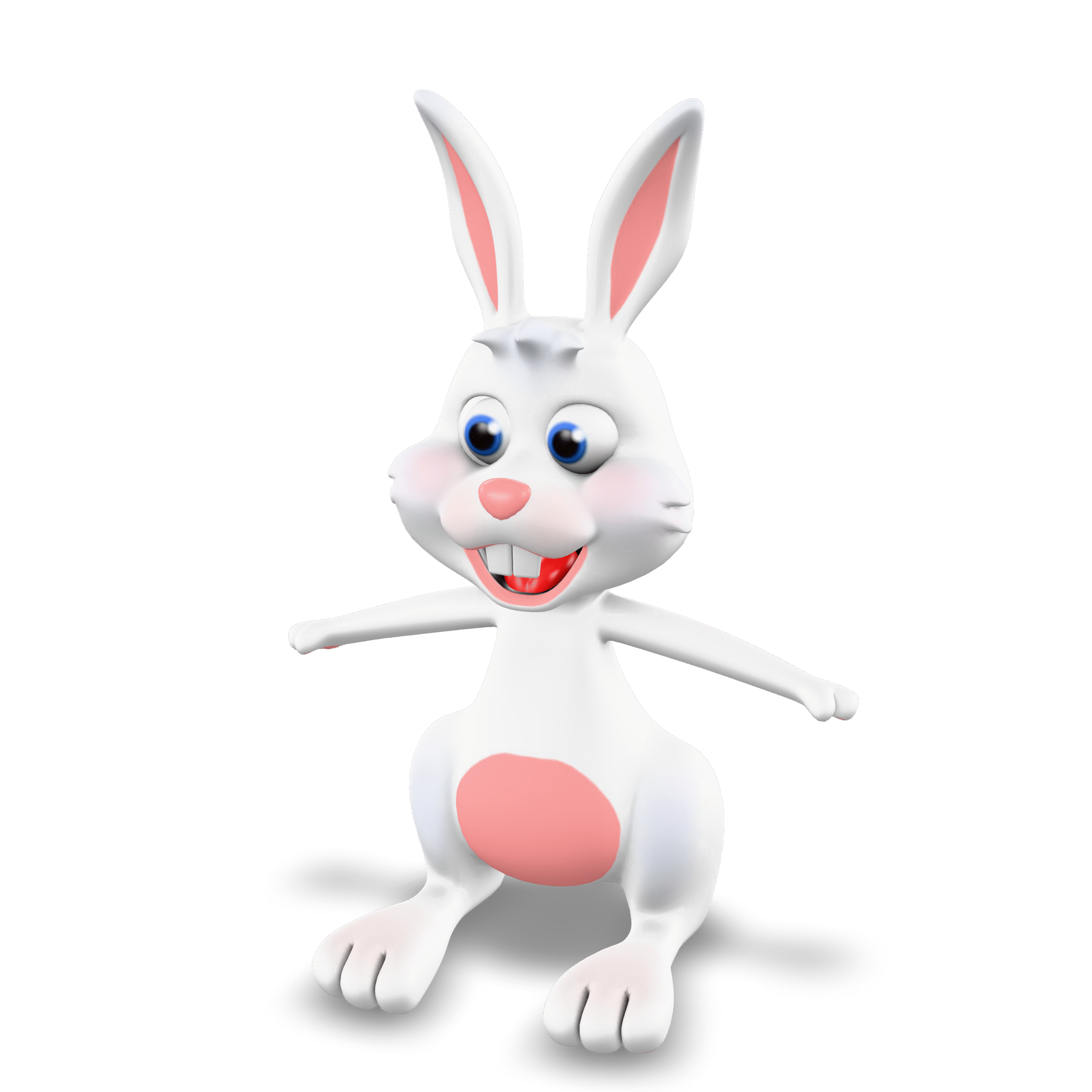 Cartoon Bunny 3D Model
