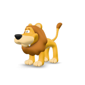 Cartoon Lion 3D Model