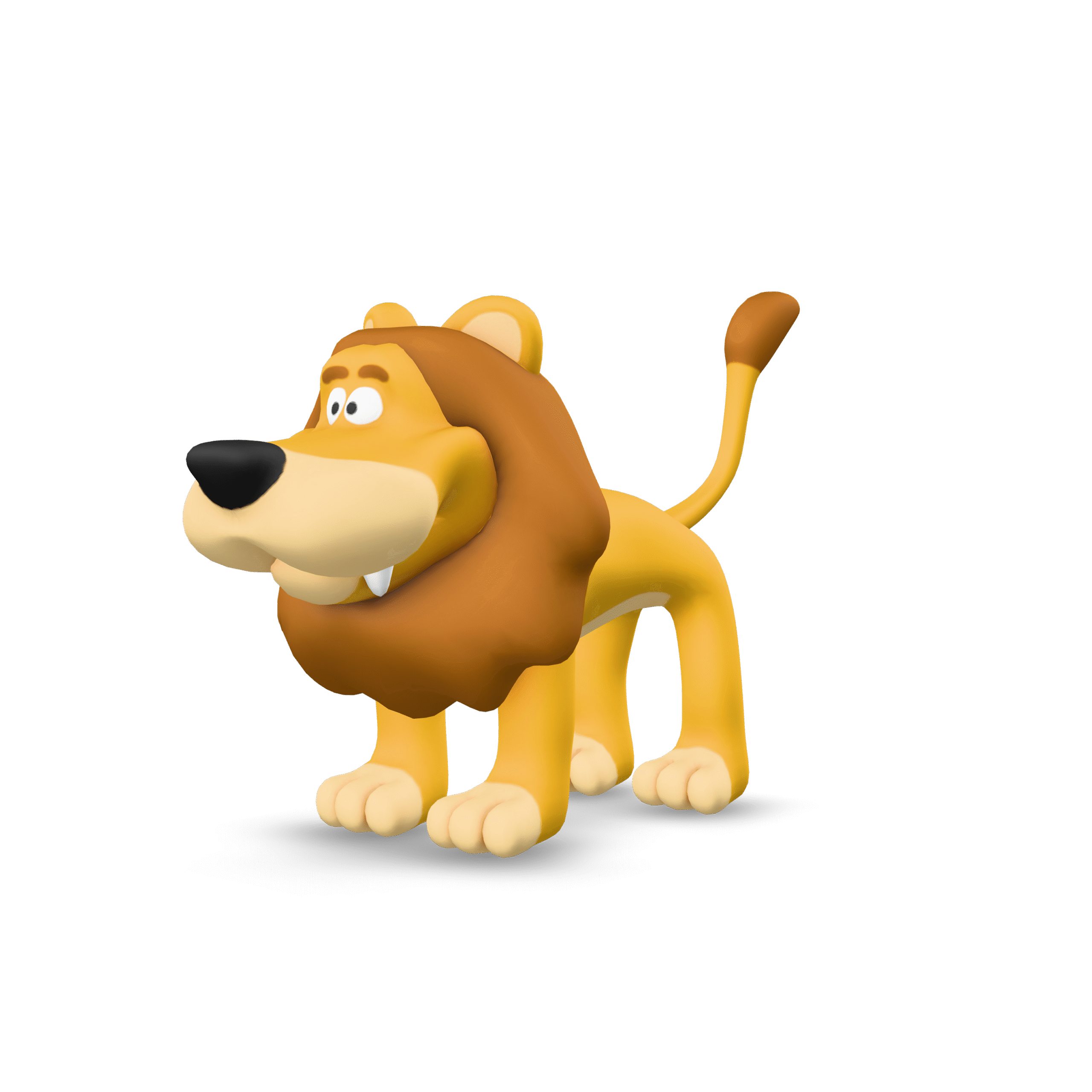 Cartoon Lion 3D Model