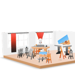 Artist's Studio Room 3D Model