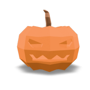 Low-Poly Halloween Pumpkin 3D Model