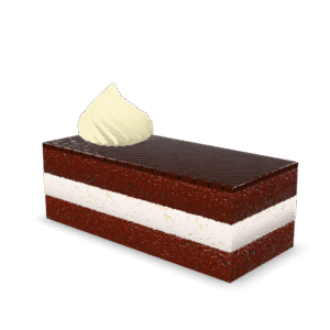 Chocolate Cake Slice 3D