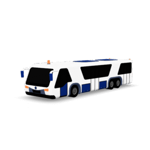 Airport Shuttle Bus 3D Model
