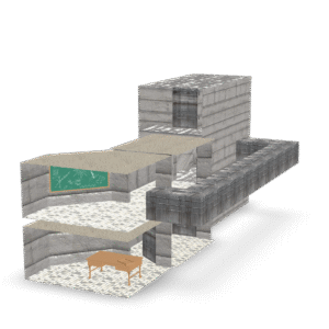 Classroom Section 3D Model