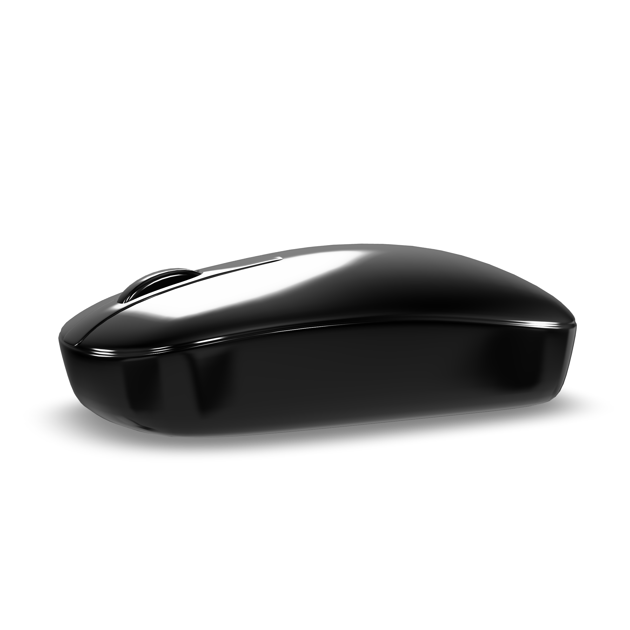 Black Computer Mouse 3D Model