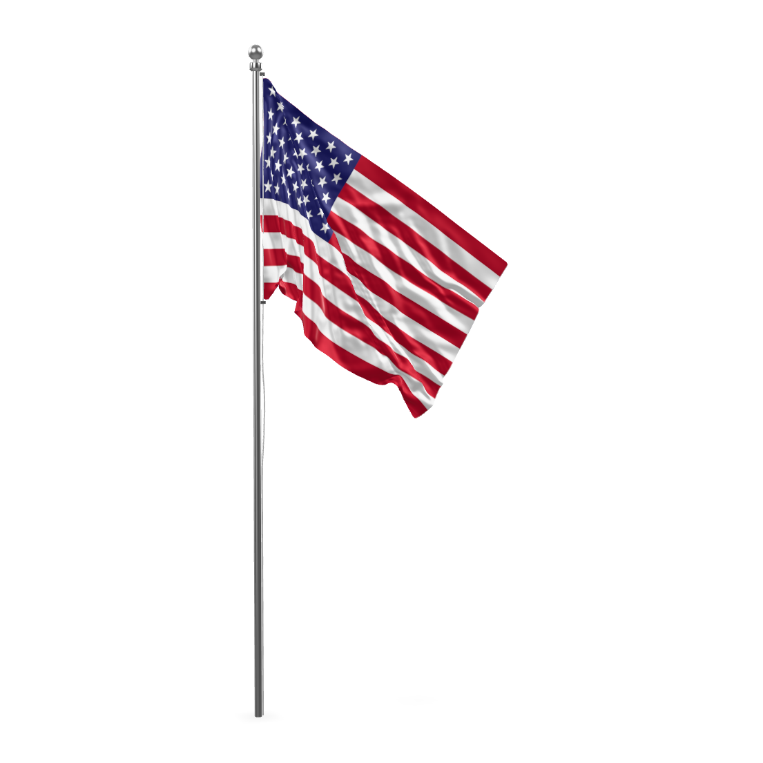 US Flag 3D Model