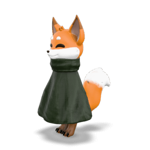 Cozy Fox Character 3D Model