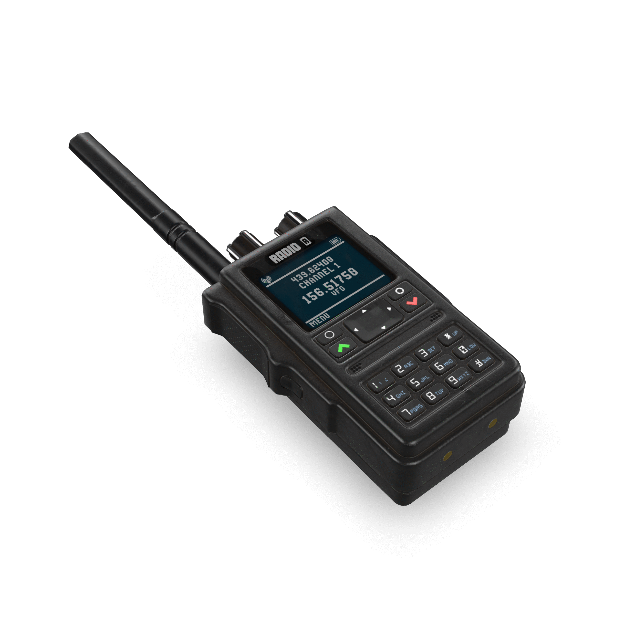 Handheld Radio Transceiver 3D Model