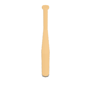 Simple Baseball Bat 3D Model