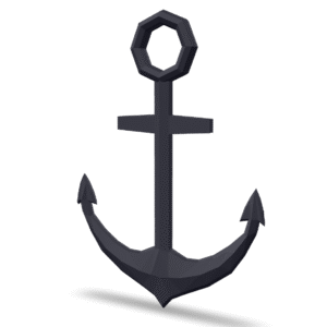 Low Poly Anchor 3D Model