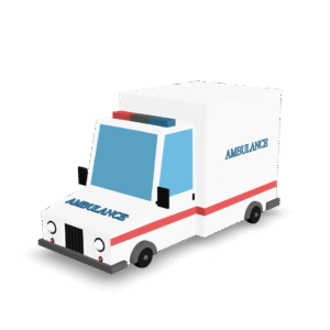 Cartoon Ambulance Model 3D Model