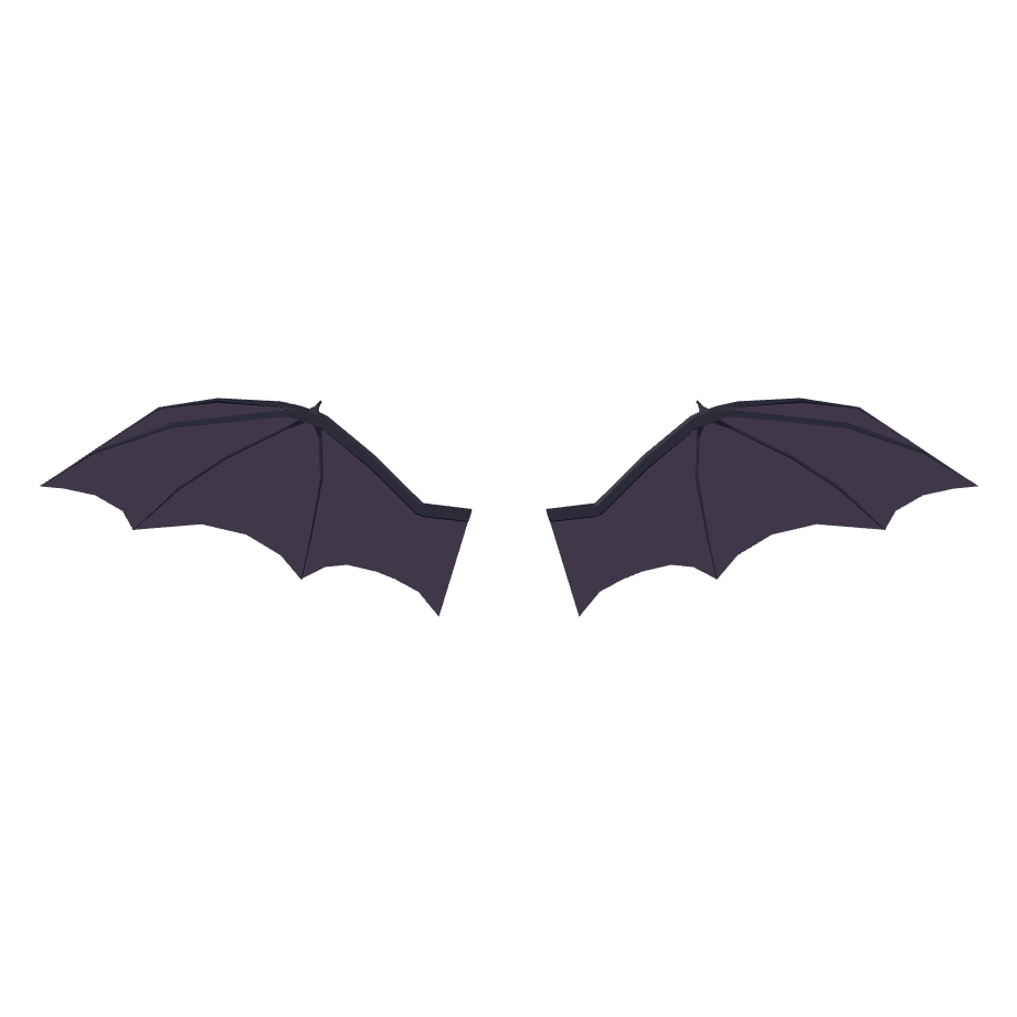 Stylized Bat Wings 3D Model