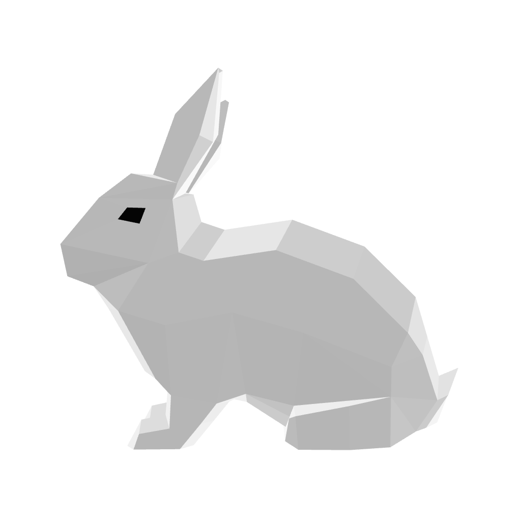 Low Poly Rabbit 3D Model
