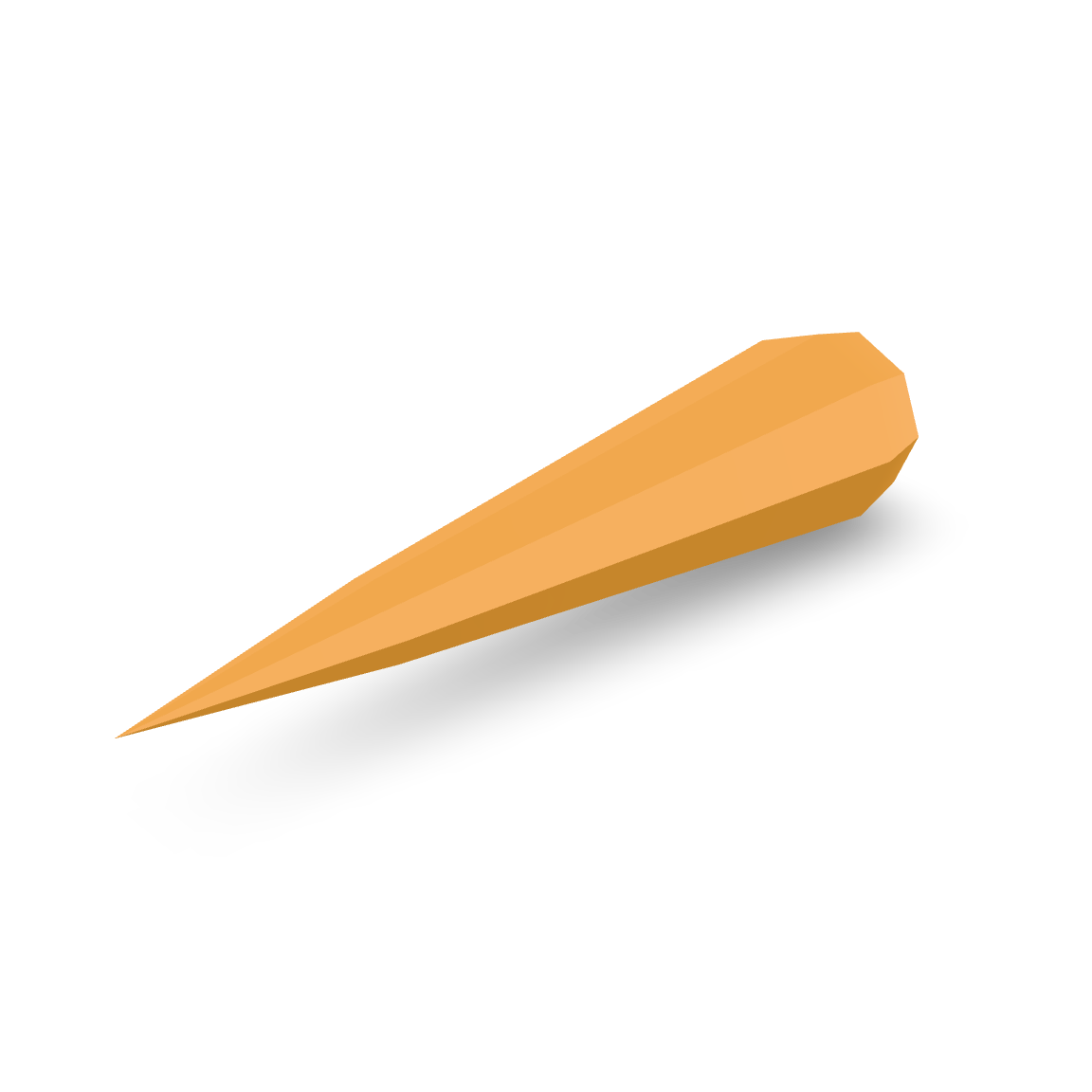 Stylized Carrot Prop 3D Model