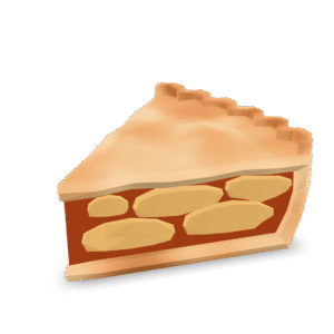 Low Poly Apple Pie 3D Model