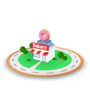 Low Poly Bakery 3D Model