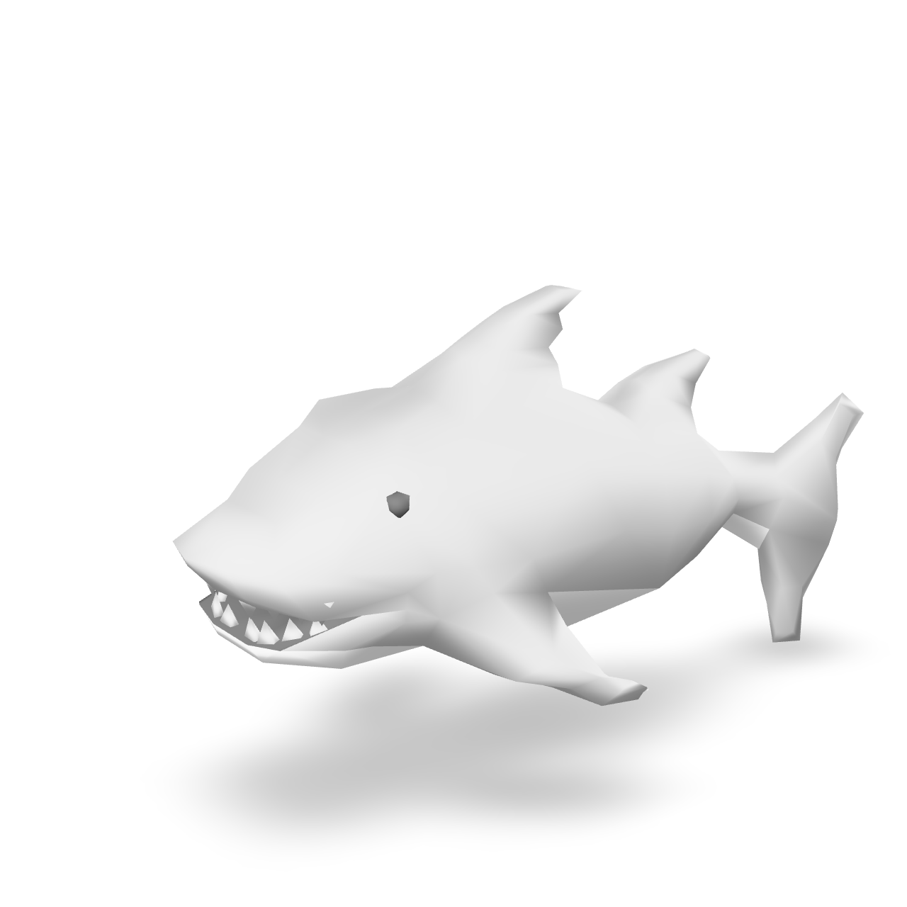 Stylized Shark Model 3D Model